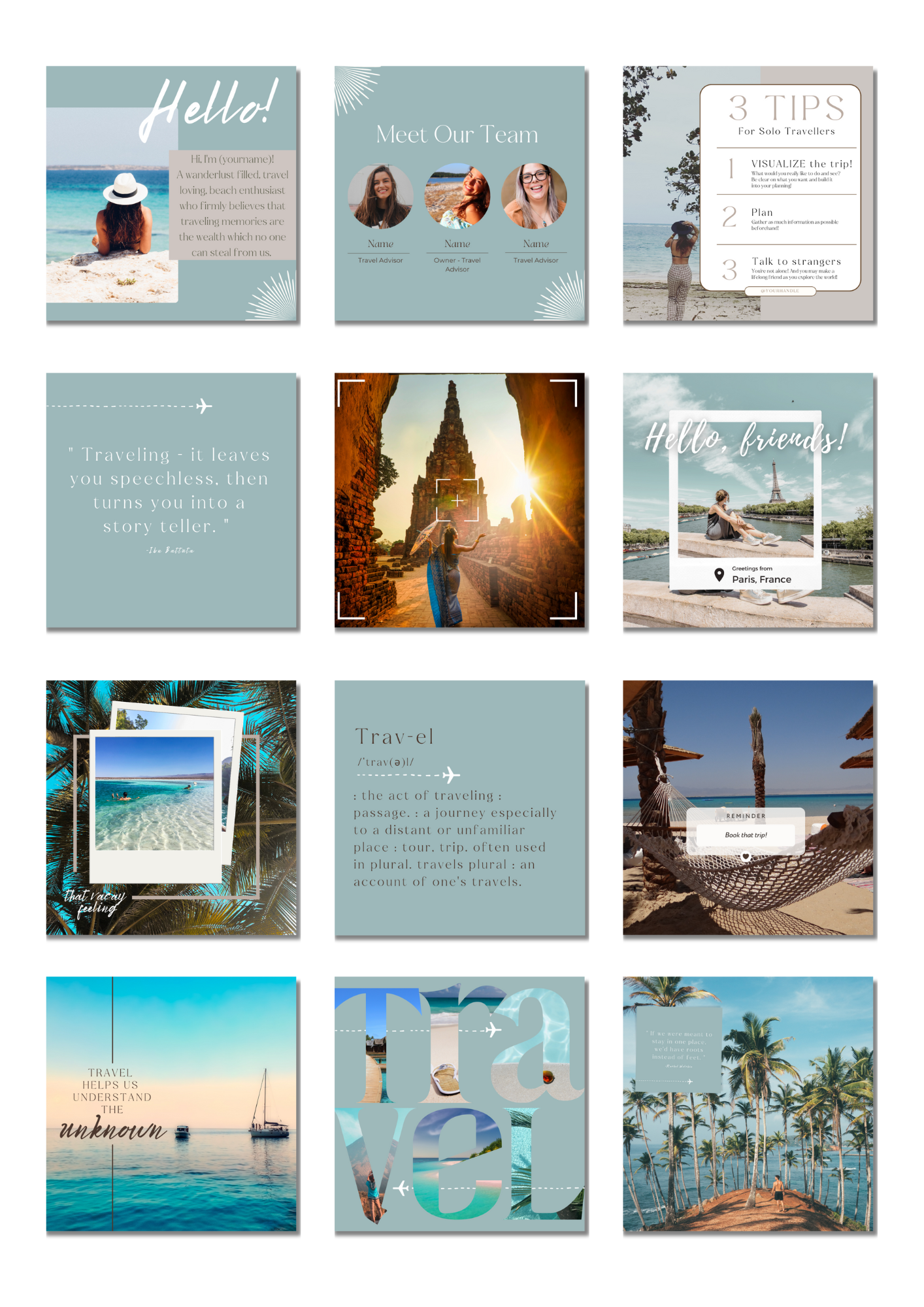 50 Instagram Posts (Templates)