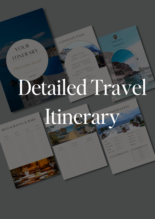 Detailed Travel Itinerary